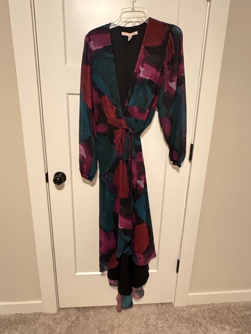 Hutch Bridge dress Teal & Magenta Floral Wrap - Picture 7 of 15